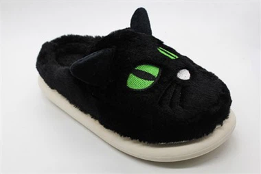 Pantofole in cotone semi-avvolto con fondo in EVA