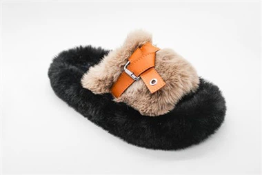 Pantofole monopezzo in peluche con suola spessa
